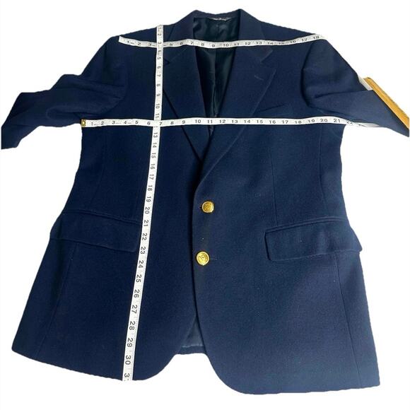 Polo University Club By Ralph Lauren Men’s Virgin Wool Blazer Size 42 Navy Blue - Picture 9 of 15